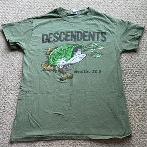 Descendents Seattle 2016 Tour Tee – Green Gildan, Size Small
